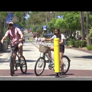 New bike safety signs posted in downtown Santa Barbara