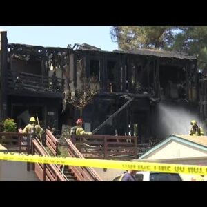 Four homes destroyed, two others severely damaged in Paso Robles apartment complex fire