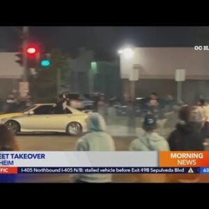 Police break up street takeover in Anaheim