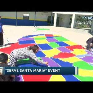 Serve Santa Maria kicks off their day of community charity work at Miller Elementary