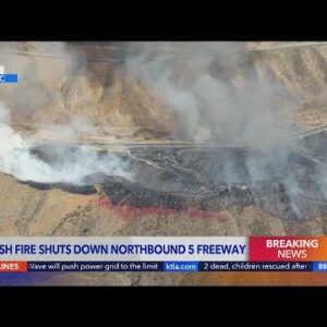 Route Fire Jumps 5 Freeway - 1:30PM Update