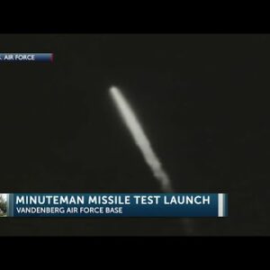 Minuteman Missile test launched overnight from Vandenberg Space Force Base