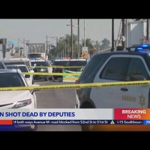 Deputies fatally shoot man during person with knife call in South L.A. area