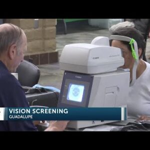 Guadalupe holds a free vision screening at Mary Buren Elementary School