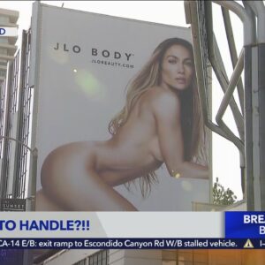 Very naked JLo causing controversy on the Sunset Strip