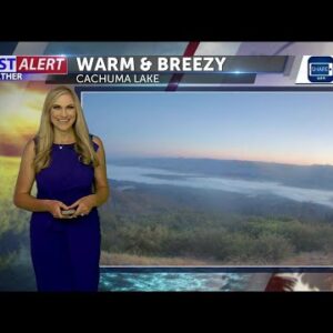 Warm and breezy weekend weather