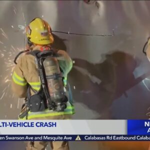 1 dead, 2 hospitalized in multi-car Irvine crash