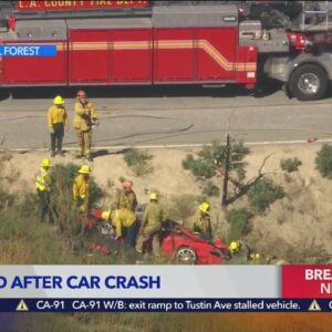 2 dead after crash in Angeles National Forest
