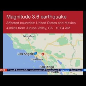 3.6 magnitude quake strikes near Jurupa Valley