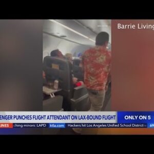 Airplane passenger headed to LAX assaults flight attendant