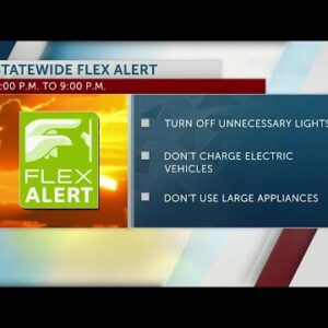 Statewide urgent Flex Alert to conserve electricity during the heatwave extended to Thursday