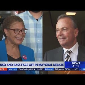 Bass, Caruso go head-to-head in mayoral debate