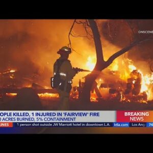 Deadly Fairview Fire burning in Hemet jumps to 2,400 acres overnight