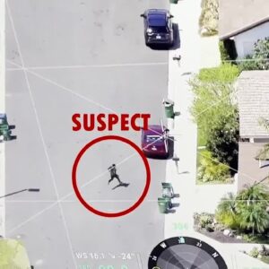 Irvine police use drone to track down suspect