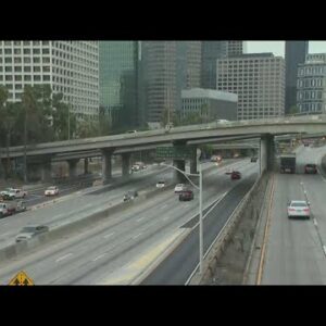 Lanes of 110 Fwy closed after pedestrian hit, killed