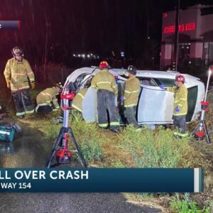 Two patients transported to hospital after rollover accident in San Luis Obispo