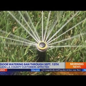 Outdoor water ban begins for millions of MWD customers