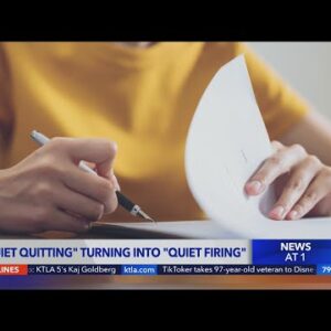 'Quiet quitting' turning into 'quiet firing'