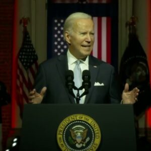 President Joe Biden addresses the nation ahead of the Midterm Elections
