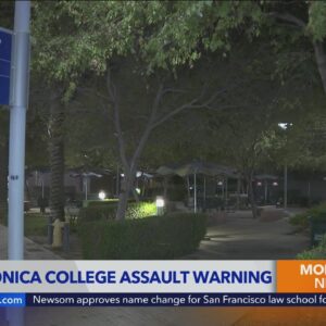 Santa Monica College issues sex assault warning