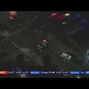 Shootout involving police ends in pursuit, crash in South L.A.