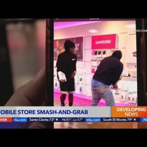 Smash-and-grab robbery of T-Mobile store in Orange caught on camera