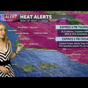 Thursday and Friday staying hot before a dramatic shift over the weekend