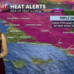 Warm overnight temperatures lead into another hot day Tuesday