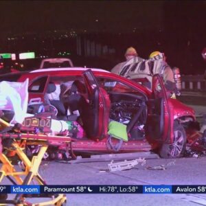 3 killed in wrong-way crash on 15 Freeway in Fontana