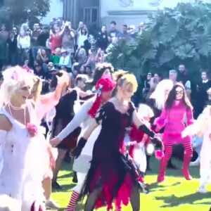 Annual “Thriller” Flashmob pays tribute to late dance member