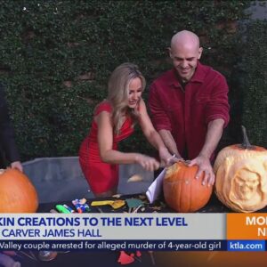 Character sculptor James Hall takes pumpkin carving to the next level