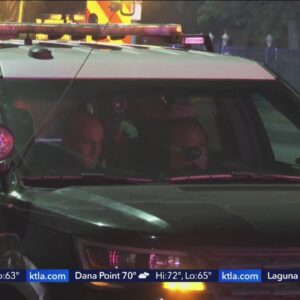 Officers left trapped in patrol car after hitting power line in North Hills