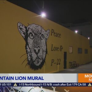 Famous mountain lion P-22 featured in Silver Lake mural
