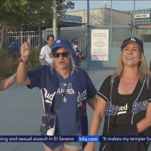Fans cheer Dodgers on, in opening NLDS win against Padres