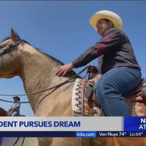 Hearing impaired student pursues dream of being career cowboy