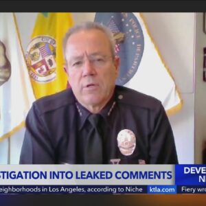 LAPD Chief Michel Moore announces investigation into source of leaked audio recordings