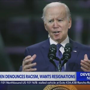 Biden believes embattled L.A. City Council members caught on tape should resign