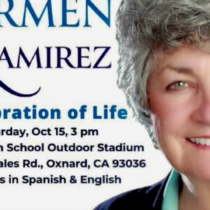 Public celebration of life for Supervisor Carmen Ramirez will take place in football stadium