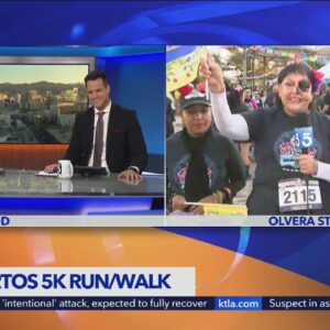Lung transplant patient Toni Perez completes Los Muertos 5K Walk/Run