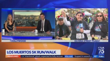 Lung transplant patient Toni Perez completes Los Muertos 5K Walk/Run