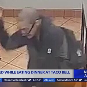 Man stabbed while eating dinner at Taco Bell in Los Angeles