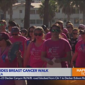 KTLA's Sandra Mitchell emcees Making Strides Against Breast Cancer Santa Monica