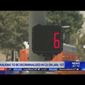 New law allows Californians to legally jaywalk