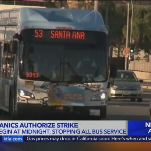 O.C. bus strike expected to begin at midnight