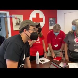 Central Coast volunteers from American Red Cross on ground helping people impacted by ...