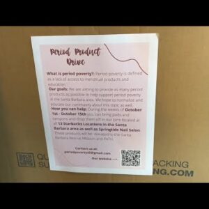 Period Products Drive launched by two high school seniors