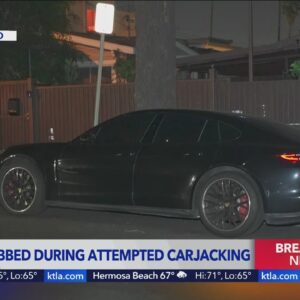 Porsche owner stabbed while fighting off carjackers in East Hollywood