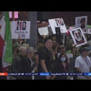 Protesters rally for Iranian freedom in downtown L.A.