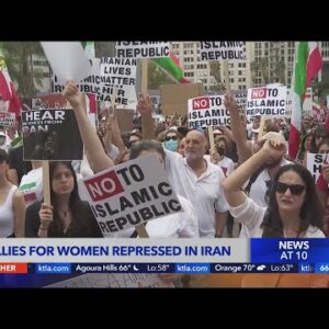 Los Angeles protesters rally for Mahsa Amini and other Iranians killed in protests