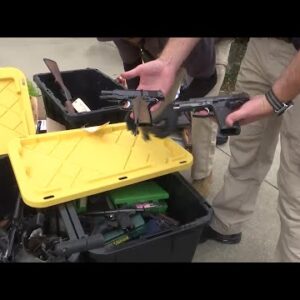 San Luis Obispo Police Department holds a Groceries for Guns Drive